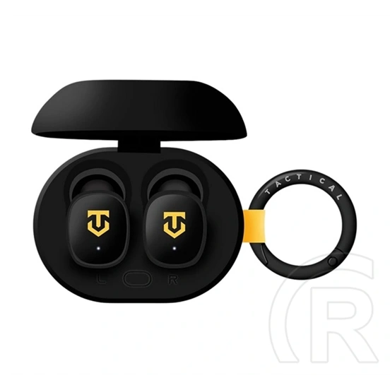 Tactical strikepods bug crudeoil bluetooth fülhallgató sztereo (v5.4, tws, mikrofon, karabíner + töltőtok) fekete