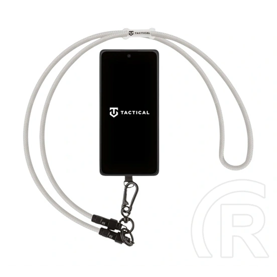 Tactical wire snake adatkábel (type-c - type-c, 60w, gyorstöltő, cipőfűző, nyakpánt, 120cm) fehér