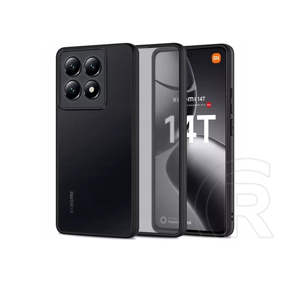 Tech-Protect Magmat szilikon tok (Xiaomi 14T fekete/átlátszó)