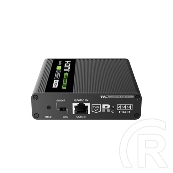 Techly HDMI 4K extender vevőegység IDATA EXT-676R (70 m, Cat6/6A/7, fekete)