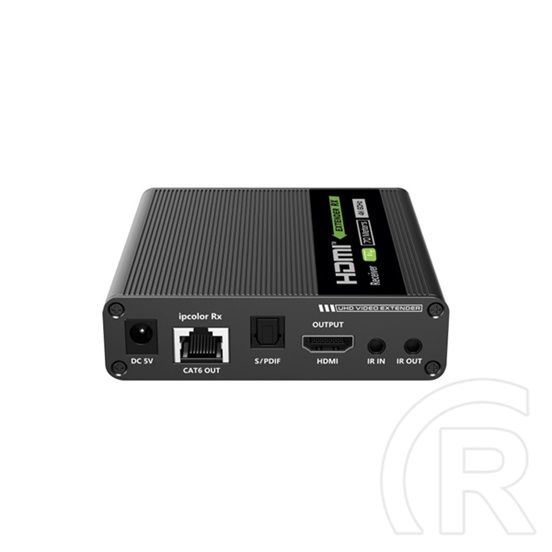 Techly HDMI 4K extender vevőegység IDATA EXT-676R (70 m, Cat6/6A/7, fekete)