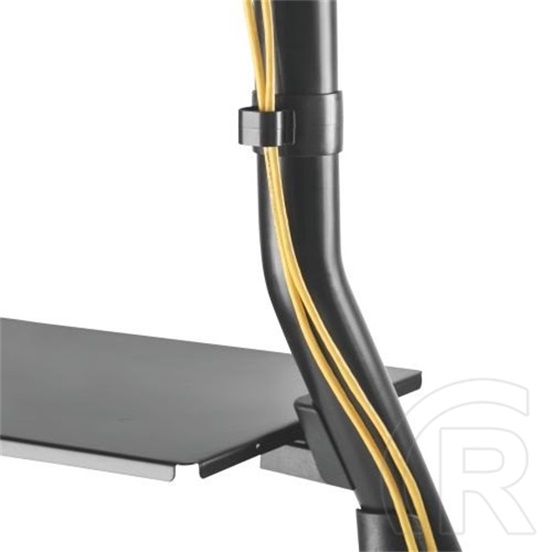 Techly ICA-TR38 gurulós padlóállvány TV-hez (60"-105", VESA 1000x600, max. 100 kg, fekete)