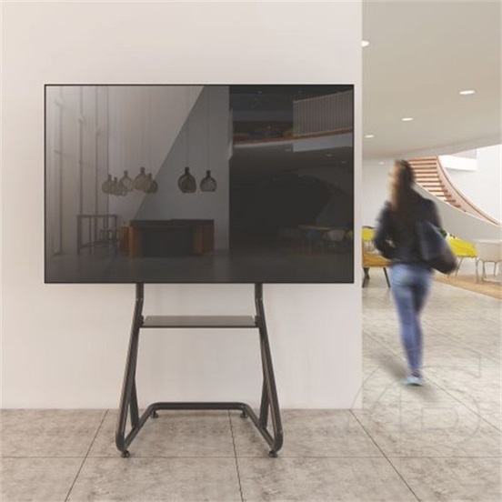 Techly ICA-TR38 gurulós padlóállvány TV-hez (60"-105", VESA 1000x600, max. 100 kg, fekete)