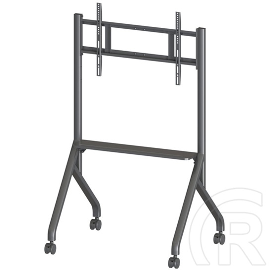 Techly ICA-TR53LB gurulós padlóállvány (65"-100", VESA 800x600 max., 100 kg teherbírás, magasság 1280-1460 mm, fekete)