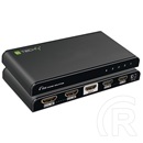 Techly IDATA HDMI-4K4 HDMI elosztó (1 bemenet, 4 kimenet, 4K Ultra HD, 30m, fekete)