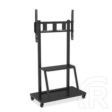 Techly gurulós padló állvány, 55-100”, polc, max 100Kg