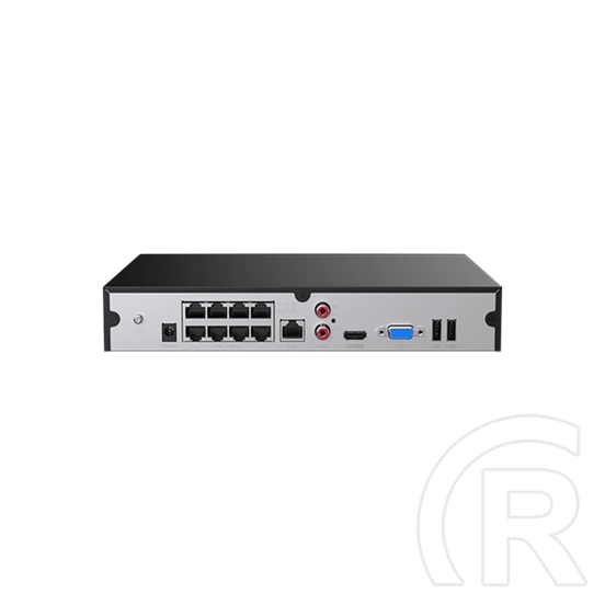 Tenda TN3108-8P NVR rögzítő (8 csatorna, H.265+, max. 8 MP, 8x RJ45 802.3at PoE, 2x USB, 1x SATA, max. 10 TB, beépített