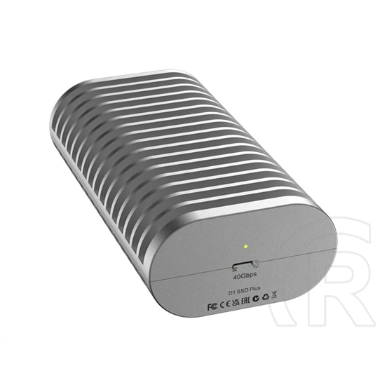 TerraMaster D1 SSD Plus külső ház (M.2, NVMe, USB-C, szürke)