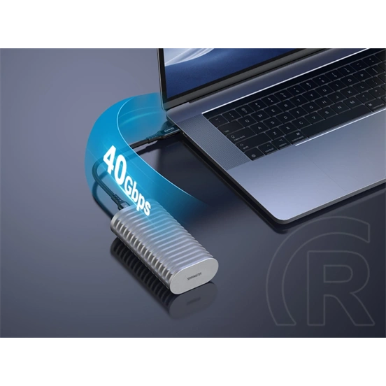 TerraMaster D1 SSD Plus külső ház (M.2, NVMe, USB-C, szürke)