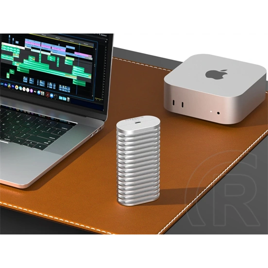 TerraMaster D1 SSD Plus külső ház (M.2, NVMe, USB-C, szürke)