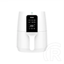 Tesla AirCook Q30 forró levegős sütő (3,8 l, 1300 W, érintőképernyő, 8 program, kivehető tartály, időzítő, fehér)