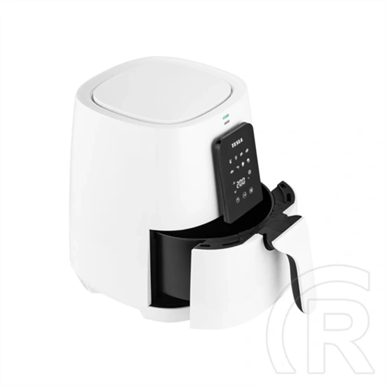 Tesla AirCook Q30 forró levegős sütő (3,8 l, 1300 W, érintőképernyő, 8 program, kivehető tartály, időzítő, fehér)