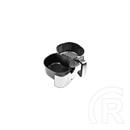 Tesla AirCook Q60 XL forró levegős sütő (6 l, 1500 W, 40-200 °C, 8 program, érintőképernyő, kivehető kosár, fekete, ezüs