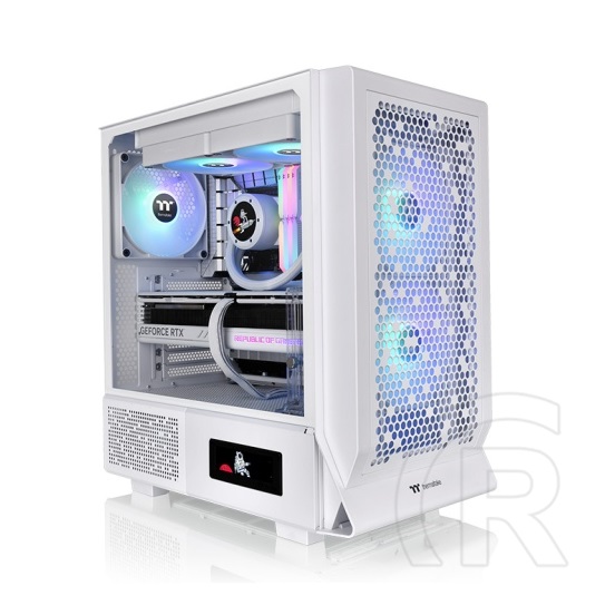 Thermaltake Ceres 330 TG ARGB Snow (táp nélküli, E-ATX, ablakos, Mid Tower, fehér)