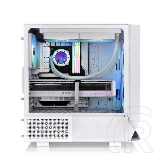 Thermaltake Ceres 330 TG ARGB Snow (táp nélküli, E-ATX, ablakos, Mid Tower, fehér)