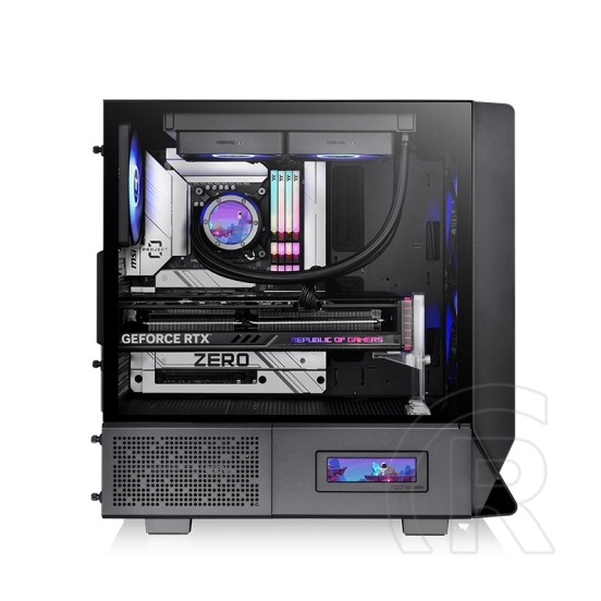Thermaltake Ceres 330 TG ARGB (táp nélküli, E-ATX, ablakos, Mid Tower, fekete)