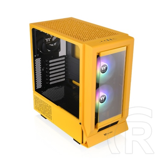 Thermaltake Ceres 350 MX Bumblebee (táp nélküli, E-ATX, ablakos, Mid Tower, sárga)