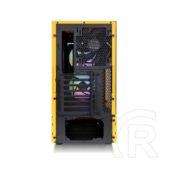 Thermaltake Ceres 350 MX Bumblebee (táp nélküli, E-ATX, ablakos, Mid Tower, sárga)
