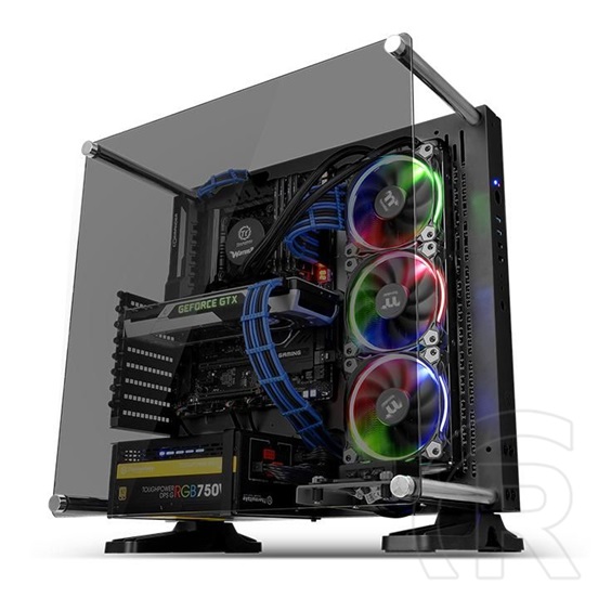 Thermaltake Core P3 Tempered Glass Edition (ablakos, fekete)