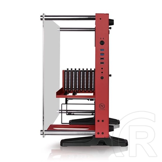 Thermaltake Core P3 Tempered Glass Red Edition (ablakos, piros)