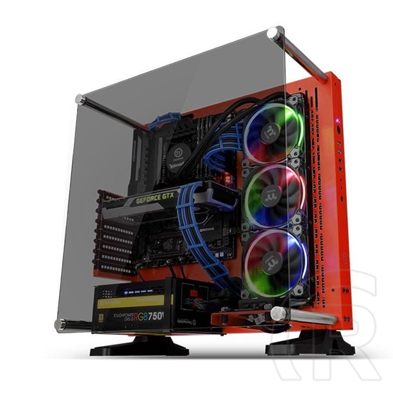 Thermaltake Core P3 Tempered Glass Red Edition (ablakos, piros)