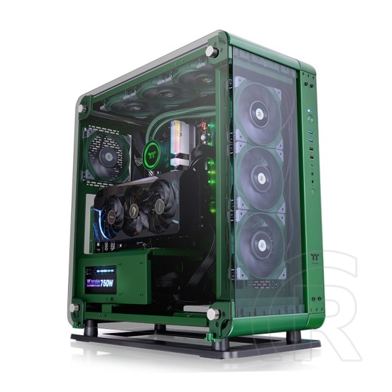Thermaltake Core P6 TG táp nélküli ablakos MT Mini Tower számítógépház zöld