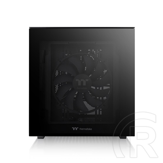 Thermaltake Divider 200 TG (táp nélküli, mATX, ablakos, MT Mini Tower, fekete)