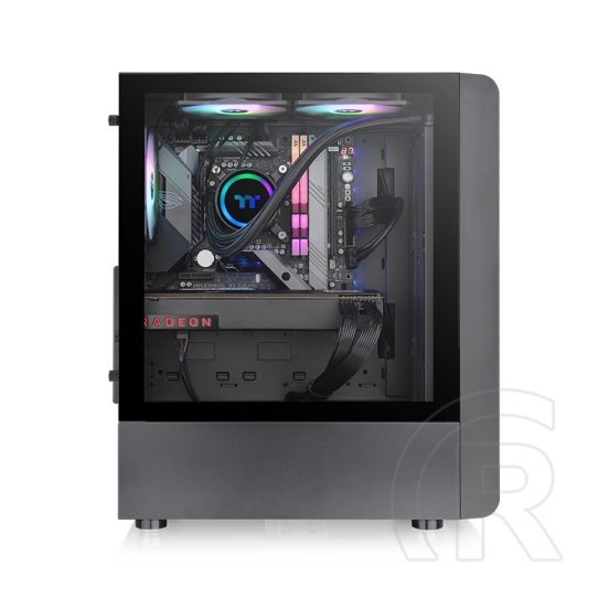 Thermaltake S200 TG ARGB (táp nélküli, ATX, ablakos, Mid Tower, fekete)