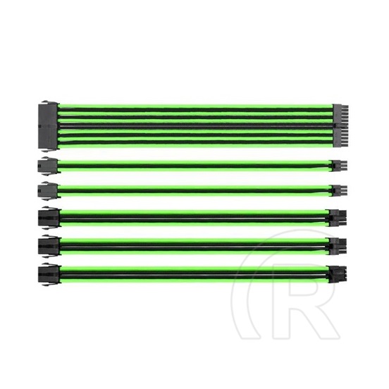 Thermaltake TtMod Sleeve moduláris tápkábel kit 30 cm (fekete-zöld)