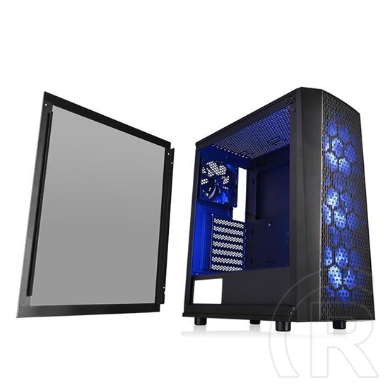 Thermaltake Versa J24 RGB (ATX, ablakos, fekete)