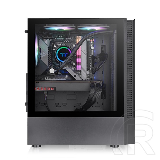 Thermaltake View 200 TG ARGB (táp nélküli, ATX, ablakos, Mid Tower, fekete)