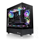 Thermaltake View 270 TG ARGB (táp nélküli, E-ATX, ablakos, Mid Tower, fekete)