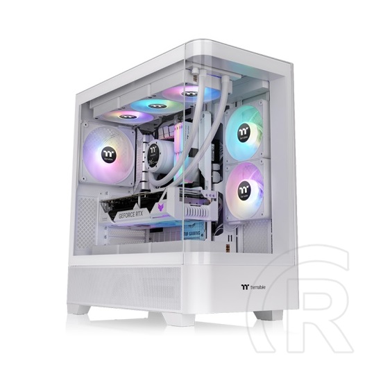 Thermaltake View 290 TG ARGB táp nélküli ablakos Mid Tower számítógépház fehér
