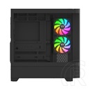 Thermaltake View 290 TG ARGB táp nélküli ablakos Mid Tower számítógépház fekete
