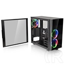 Thermaltake View 31 Tempered Glass RGB Edition (midi torony, ATX, ablakos, fekete)