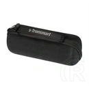 Tronsmart hangszóró hordtok (műanyag, mikrofiber plüss belső, t8, t7, t7 lite, c3, c3 plus kompatibilis) fekete