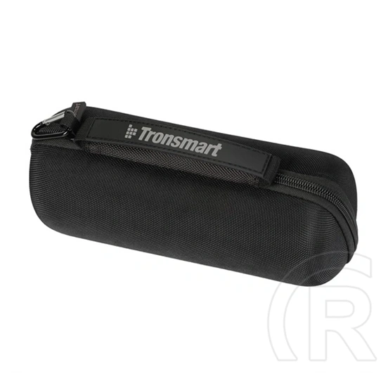 Tronsmart hangszóró hordtok (műanyag, mikrofiber plüss belső, t8, t7, t7 lite, c3, c3 plus kompatibilis) fekete