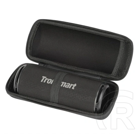 Tronsmart hangszóró hordtok (műanyag, mikrofiber plüss belső, t8, t7, t7 lite, c3, c3 plus kompatibilis) fekete