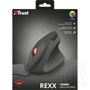 Trust GXT 144 Rexx Ergonomic Vertical egér (USB, fekete)