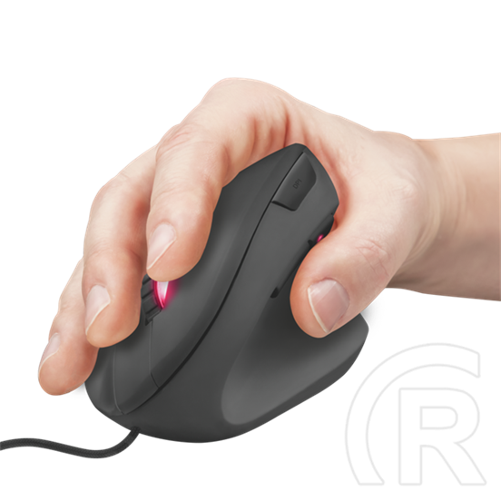 Trust GXT 144 Rexx Ergonomic Vertical egér (USB, fekete)
