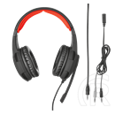 Trust GXT 310 mikrofonos fejhallgató (fekete-piros)