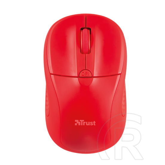 Trust Primo cordless optikai egér (USB, piros)