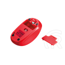 Trust Primo cordless optikai egér (USB, piros)