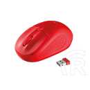 Trust Primo cordless optikai egér (USB, piros)