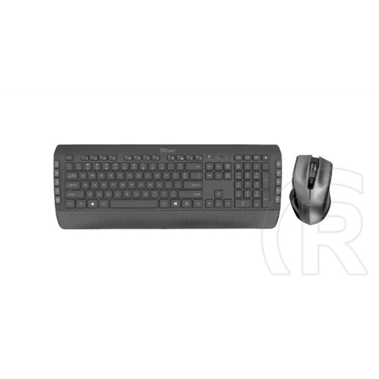 Trust Tecla 2 cordless billentyűzet + egér (HU, USB, fekete)