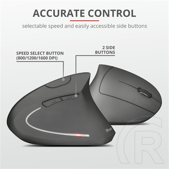 Trust Verto Wireless Ergonomic egér