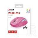 Trust Yvi FX cordless optikai egér (USB, rózsaszín)