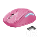 Trust Yvi FX cordless optikai egér (USB, rózsaszín)