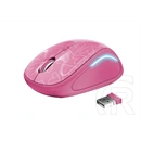 Trust Yvi FX cordless optikai egér (USB, rózsaszín)