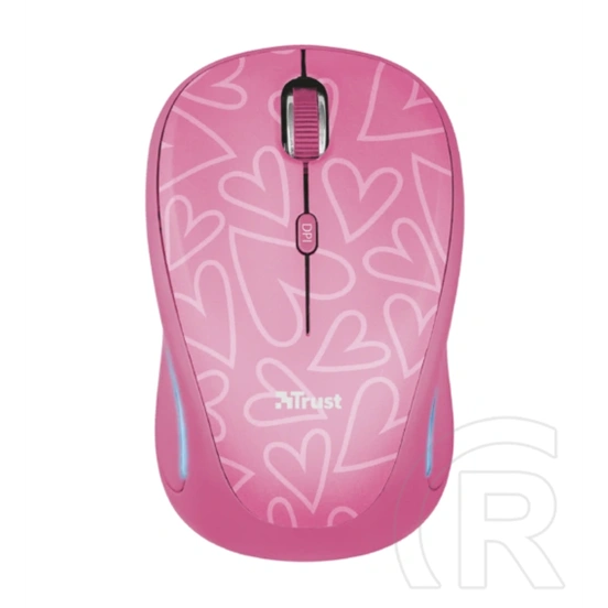 Trust Yvi FX cordless optikai egér (USB, rózsaszín)